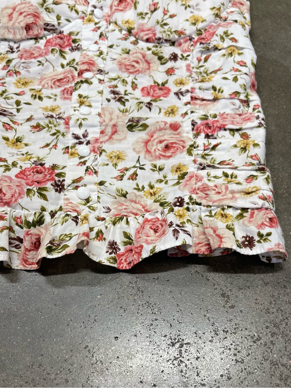 Poetry Floral Bustier Cami Ruched Coquette Cottagecore Y2K - Picture 3 of 8